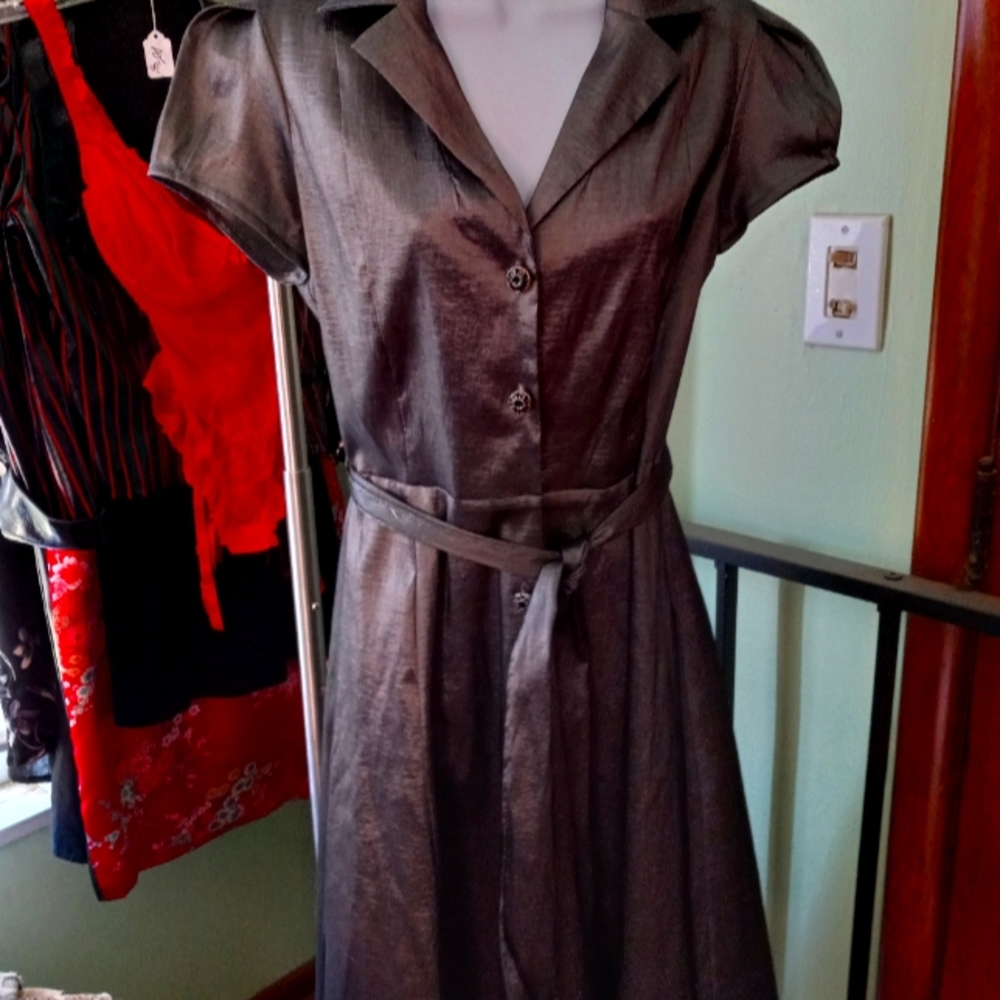 Gunmetal Grey Liz Claiborne Size 10 Dresss